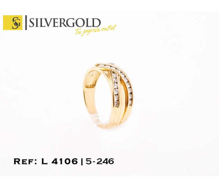 1-5-246-1-D-Anillo oro 18Kt. con diamantes 4106