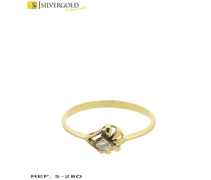 1-5-280-2-Anillo fino tipo solitario con calado central en forma de media flor y detalle de zirconitaT11 L4141