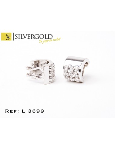 1-5-446-1-DIA- PENDIENTES DE ORO BLANCO CON DIAMANTES