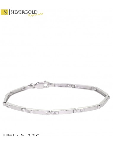 1-5-447-1-Pulsera oro blanco semi rígida con zirconitasL1675