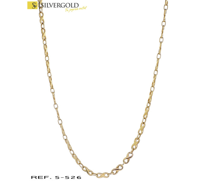 1-5-526-1-Cadena oro 18Kt. de eslabónes en ocho L1364