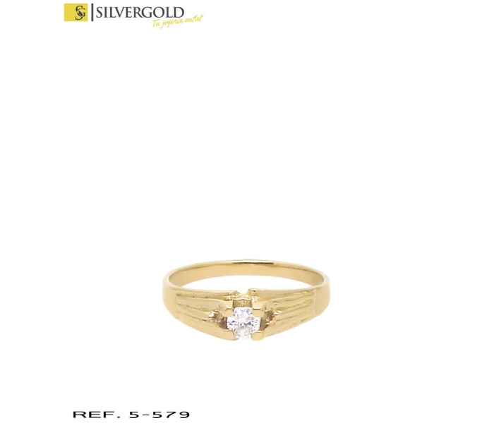 1-5-579-1-Solitario oro 18Kt. infantil L2808