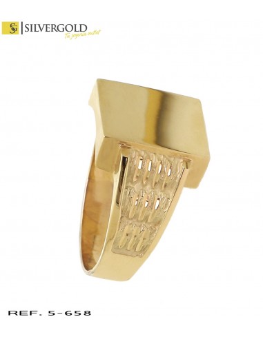1-5-658-1-Sello oro 18Kt. de caballero cuadrado L 4516