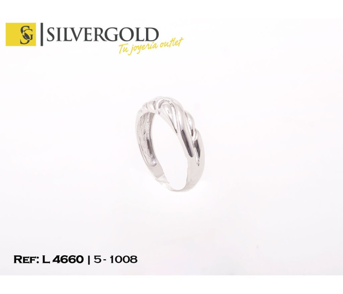 1-5-1008-1-Anillo en oro blanco con calado central Talla 19 L 4660