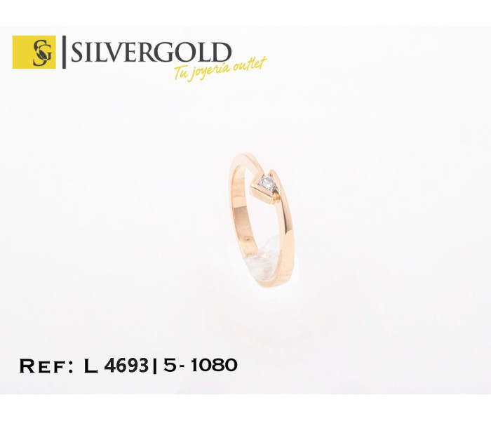 1-5-1080-1-DIA-Solitario con diamante en talla brillante sobre base triangular Talla 15 L 4693