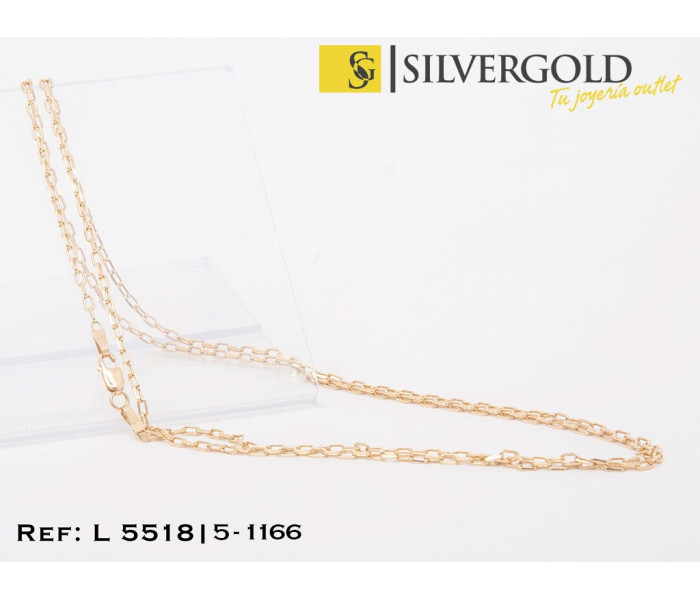 1-5-1166-1-Cadena oro 18Kt. estilo forzada L5518
