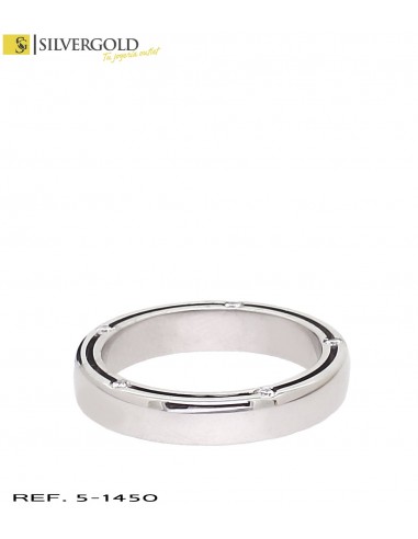 1-5-1450-1-D-Alianza en oro blanco 18Kt. y diamantes L 4811