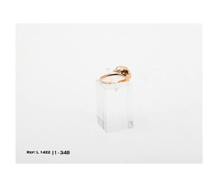 4-1-348-1-ANILLO DELFIN CON PIEDRITA AMARILLA (18 mm) L1422