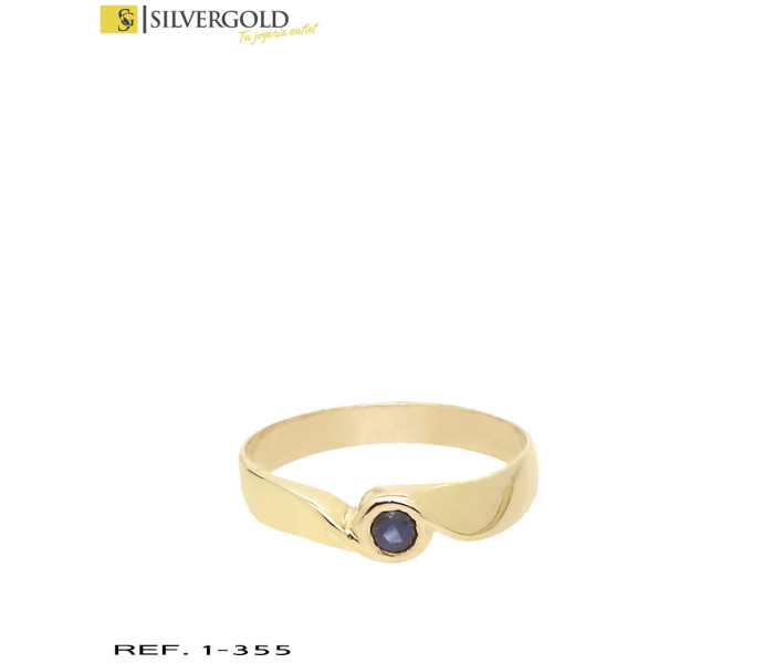 4-1-355-1-Anillo oro 18Kt. tipo solitario L1647