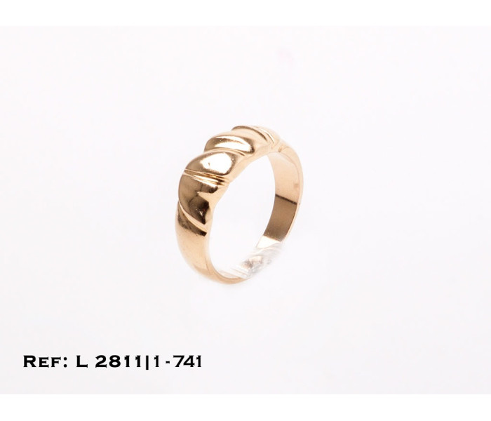 4-1-741-1-Anillo oro 18Kt. con fantasía central L2811