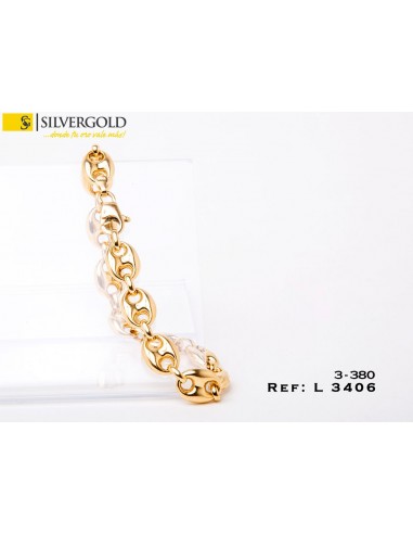 4-3-380-2-Pulsera calabrote con cierre mosquetAtildesup3n (18 cm) L 3406