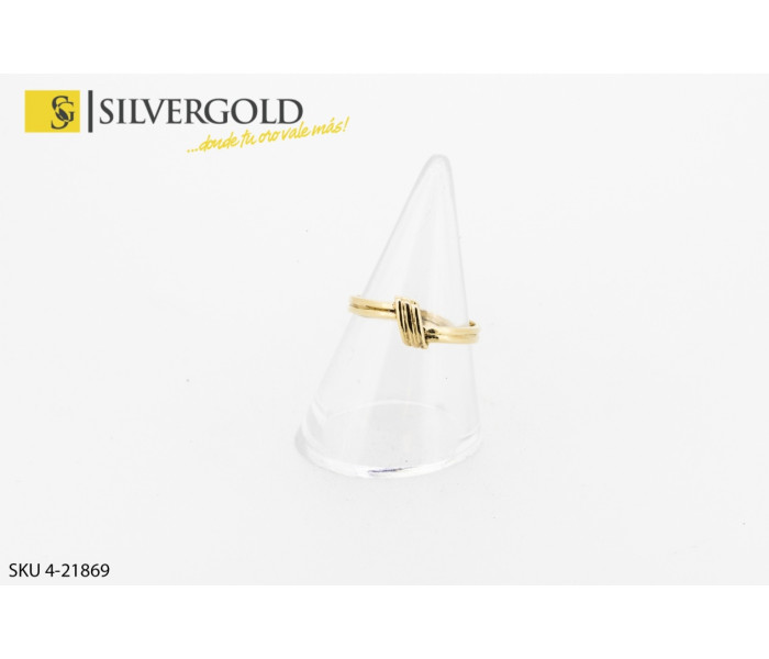 4-4-21869-1-Anillo con detalle 3 aros central. Oro 18 kt ..