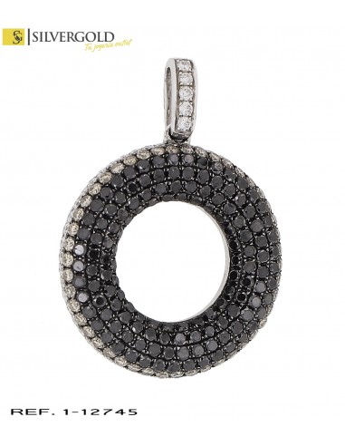 1-1-12745-1-D-Colgante oro blanco 18Kt. con diamantes