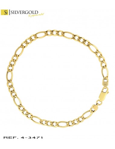 1-4-3471-1-Pulsera tipo Cartier 3x1 en oro 18 kt.