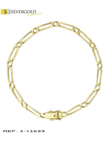 1-3-13699-2-Pulsera oro 18Kt. alternada