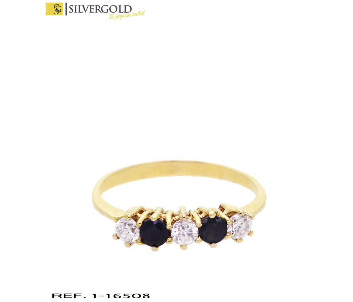 1-1-16508-2-Anillo oro 18Kt. estilo cinquillo