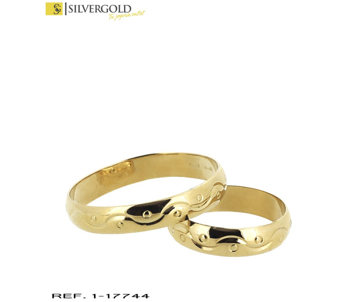 1-1-17744-1-Alianzas oro 18Kt. labradas