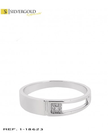 1-1-18623-1-DIA-Anillo oro blanco 18Kt.tipo compromiso con diamantes