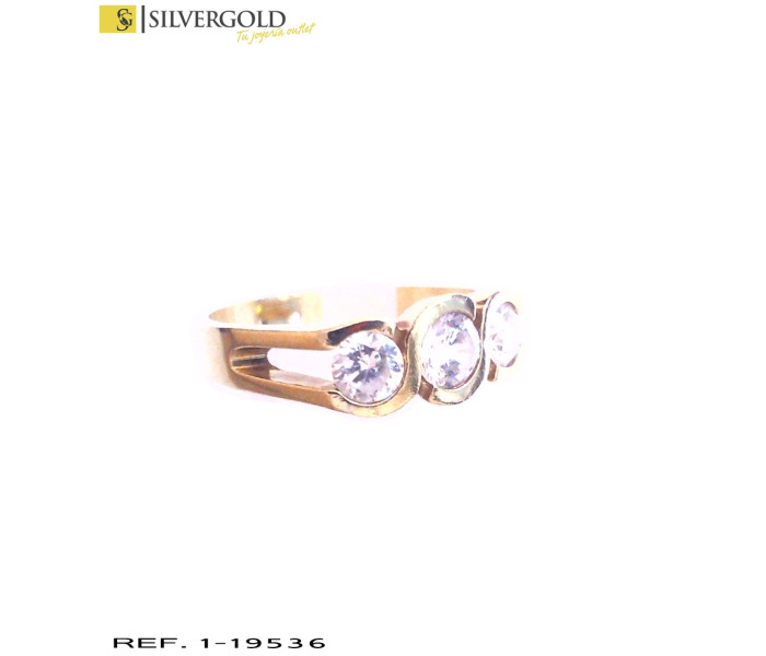 1-1-19536-1-Anillo oro 18Kt. tipo tresillo