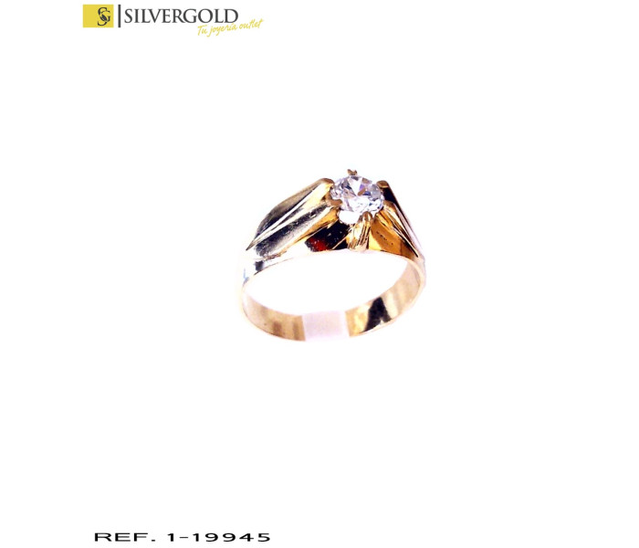 1-1-19945-1-Solitario oro 18Kt. con circonita