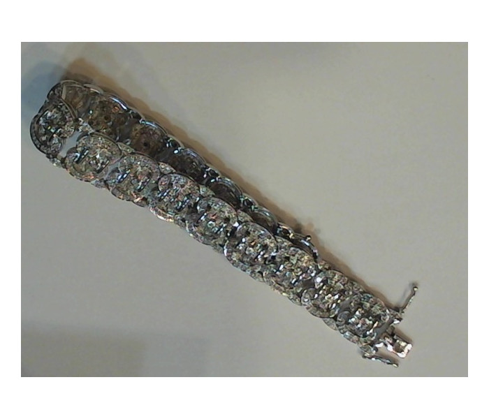 1-1-20181-1-DIA-Pulsera en oro blanco semirriguida con diamantes de 1.5 Aprox.