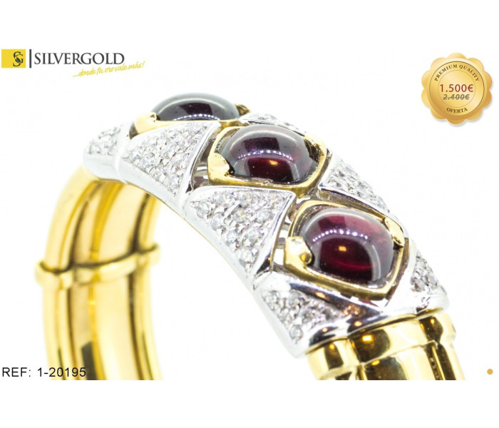 1-1-20195-1-Pulsera tipo brazalete rígida con detalle en oro blanco.