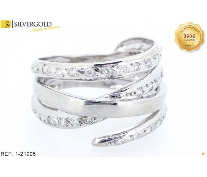 1-1-21905-1-DIA- ANILLO TRIPLE CON 30 BRILLANTES.