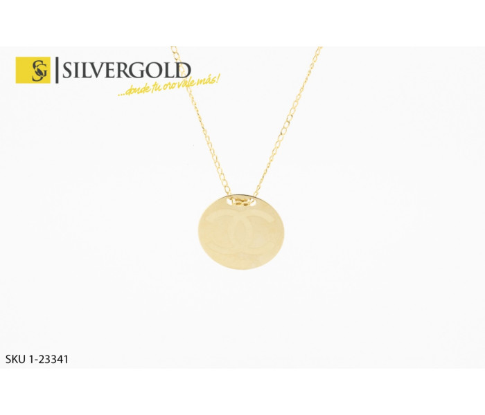 1-1-23341-4-COLECCIÓN 2018 Cadena estilo Bilbao con colgante Chanel. Oro 18 kt.