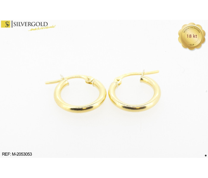 1-1-23352-1-COLECCIÓN 2018 Pendientes de aro pequeños. Oro 18kt.
