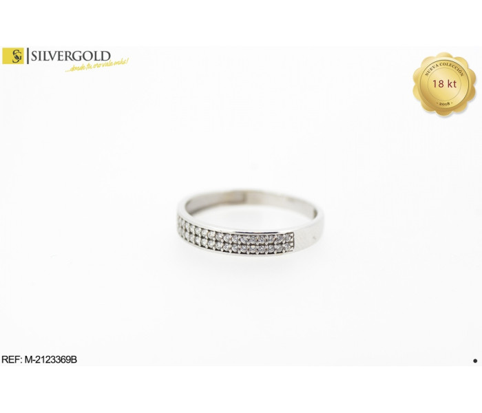 1-1-23369-1-COLECCIÓN 2018 Anillo oro blanco. Oro 18 kt